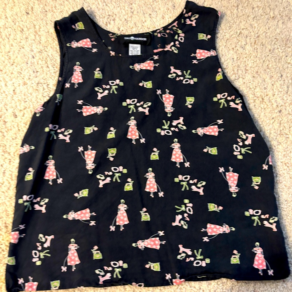 Sag Harbor Vintage Tank -silk